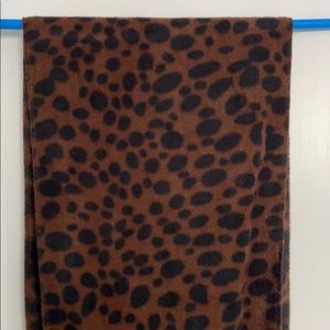 Fleece Animal Print Scarf- Never Worn